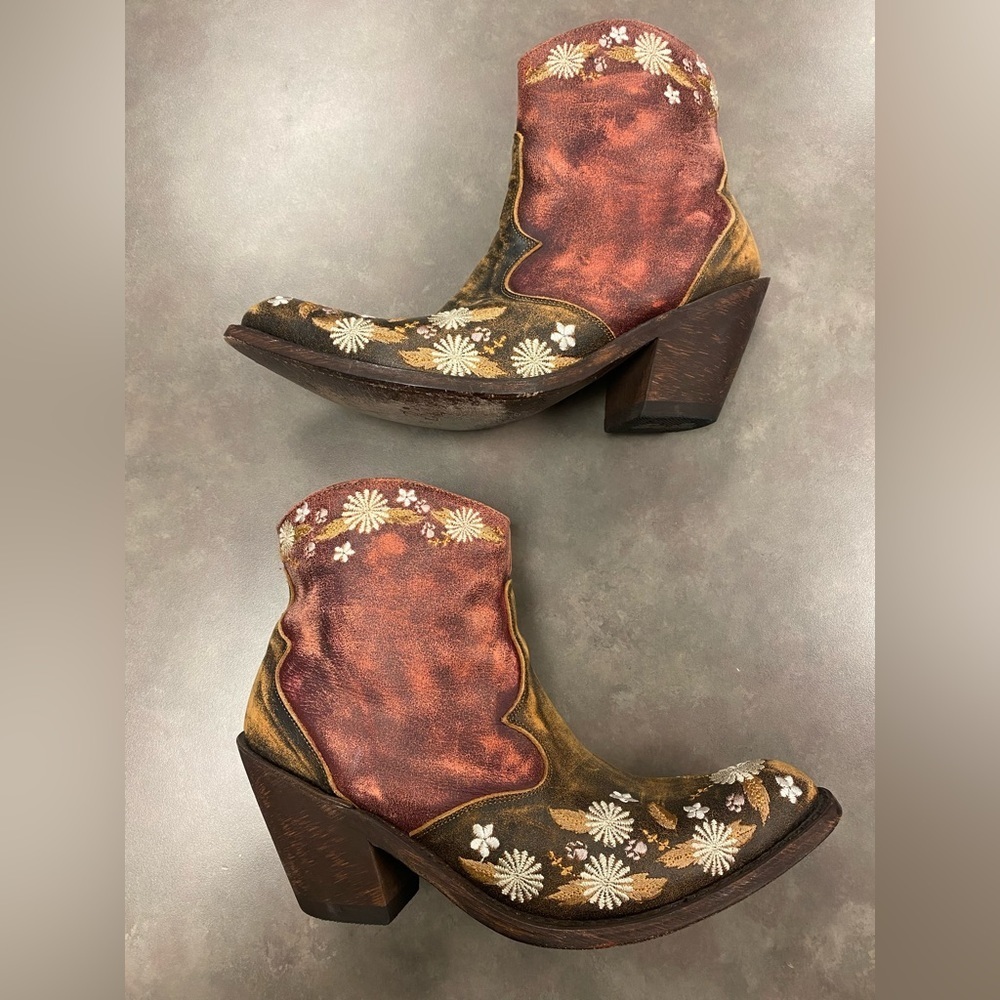 Dan Post Meadow Minstrel Cowgirl Boots Size 9.5 - Picture 5 of 14